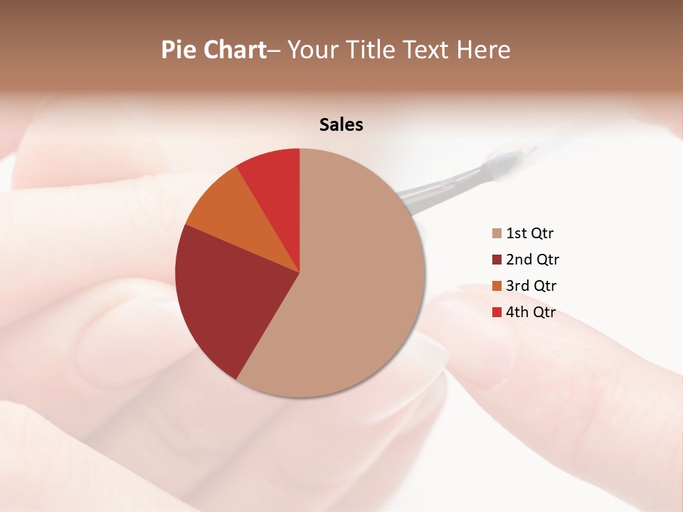 Manicurist Brush Female PowerPoint Template