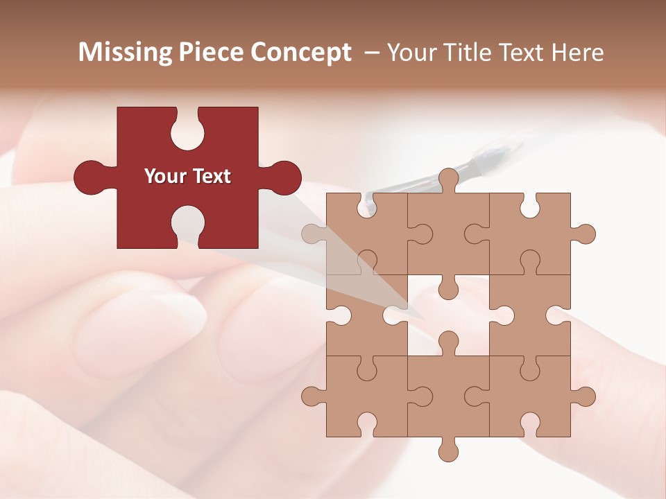 Manicurist Brush Female PowerPoint Template