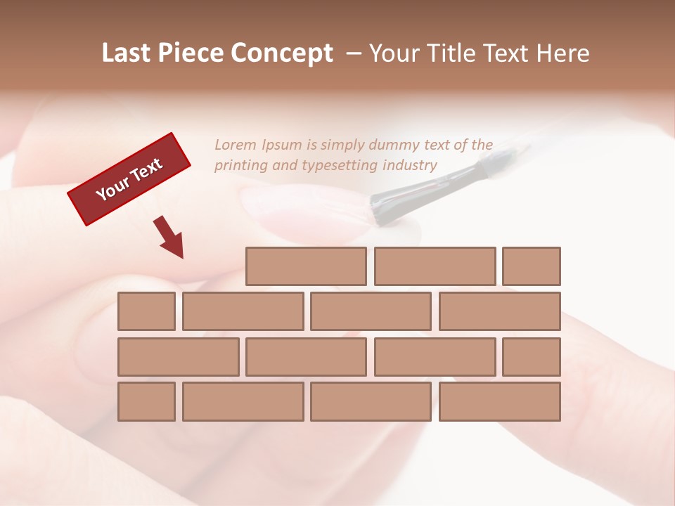 Manicurist Brush Female PowerPoint Template