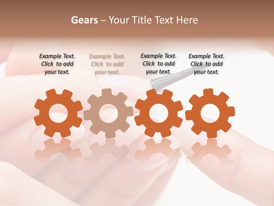 Manicurist Brush Female PowerPoint Template