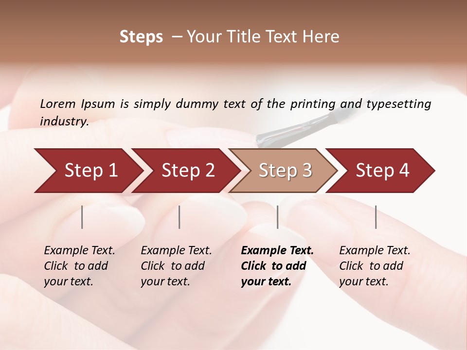 Manicurist Brush Female PowerPoint Template