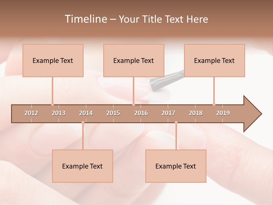 Manicurist Brush Female PowerPoint Template