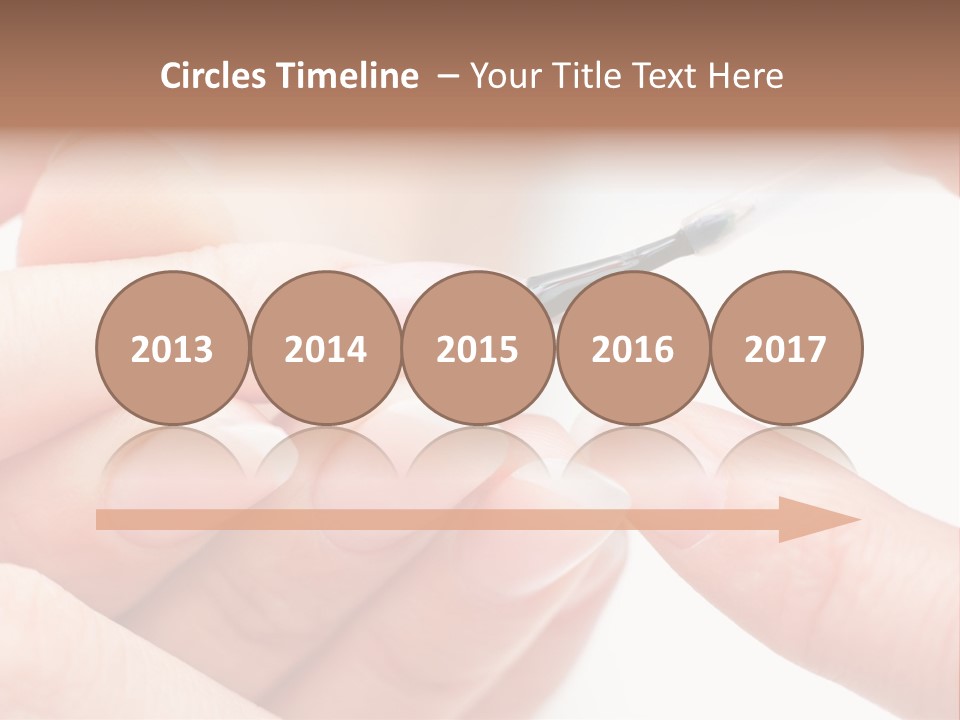 Manicurist Brush Female PowerPoint Template