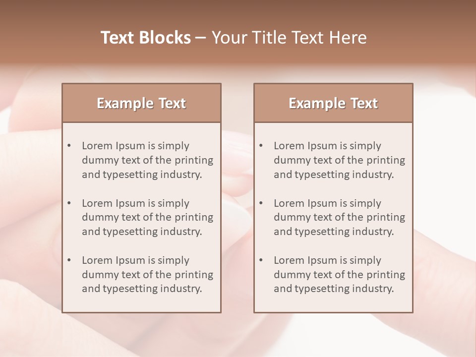 Manicurist Brush Female PowerPoint Template