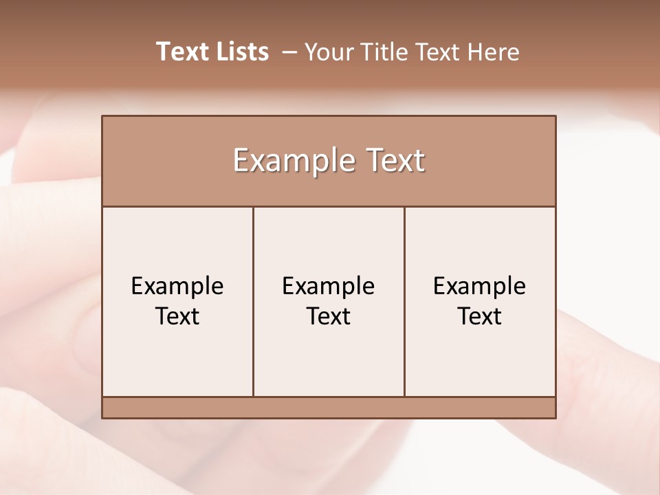 Manicurist Brush Female PowerPoint Template