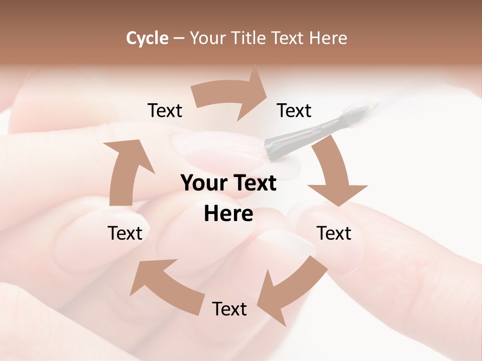 Manicurist Brush Female PowerPoint Template