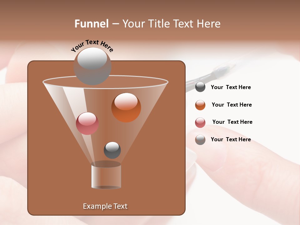 Manicurist Brush Female PowerPoint Template