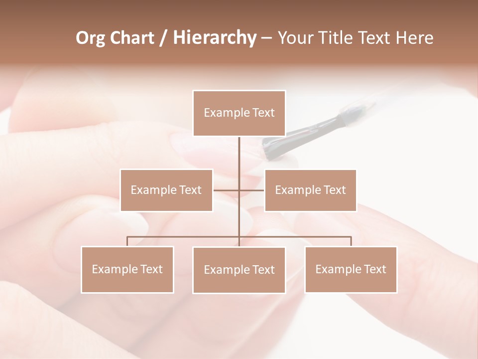 Manicurist Brush Female PowerPoint Template