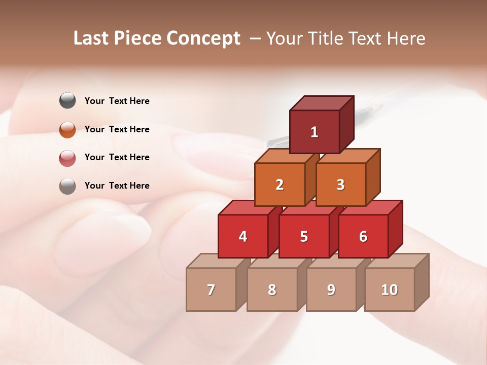 Manicurist Brush Female PowerPoint Template