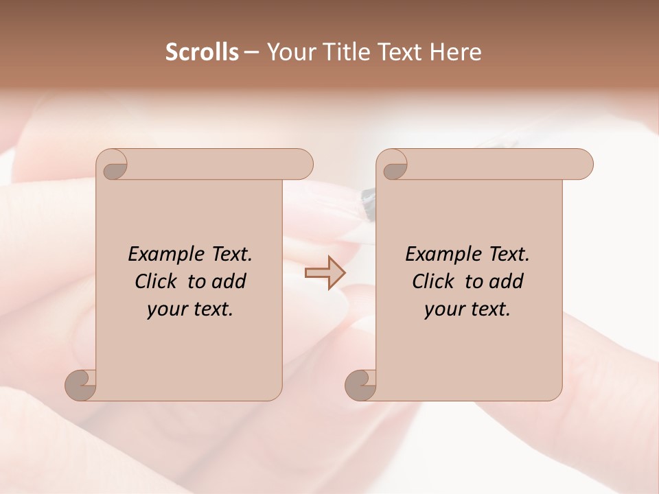 Manicurist Brush Female PowerPoint Template