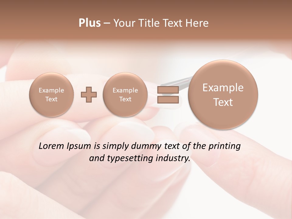 Manicurist Brush Female PowerPoint Template