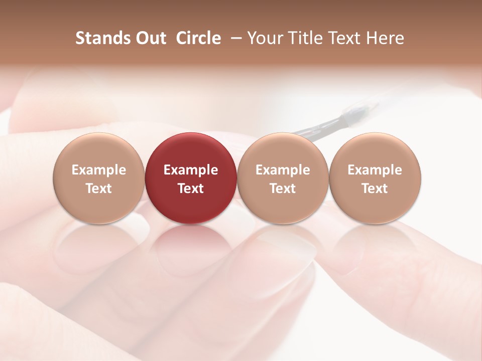 Manicurist Brush Female PowerPoint Template