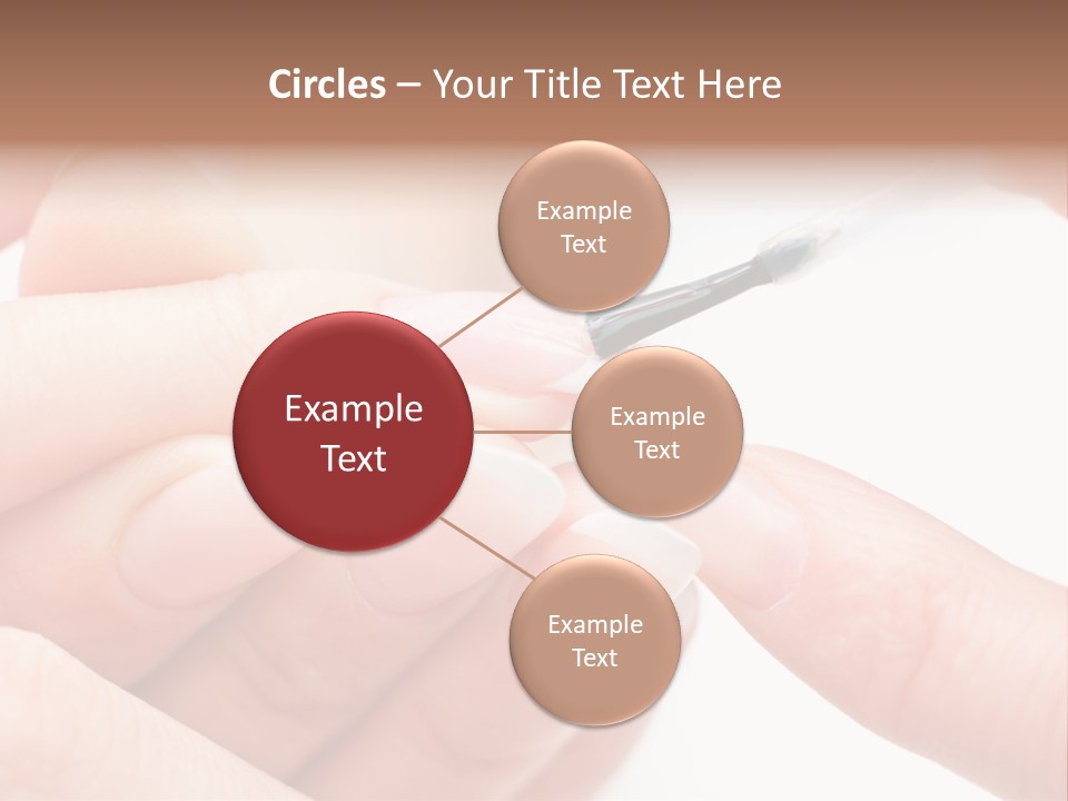 Manicurist Brush Female PowerPoint Template