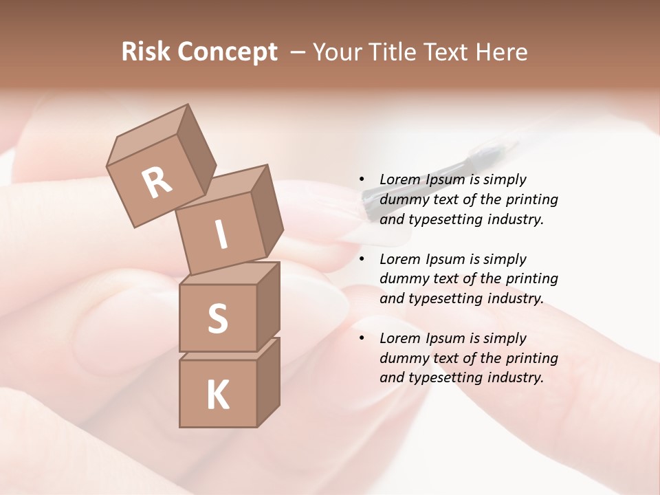 Manicurist Brush Female PowerPoint Template