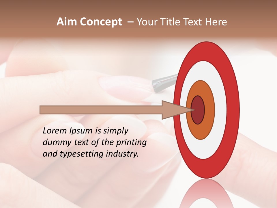 Manicurist Brush Female PowerPoint Template