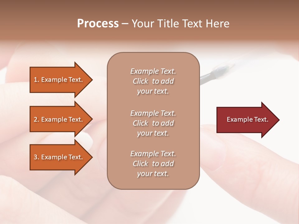 Manicurist Brush Female PowerPoint Template