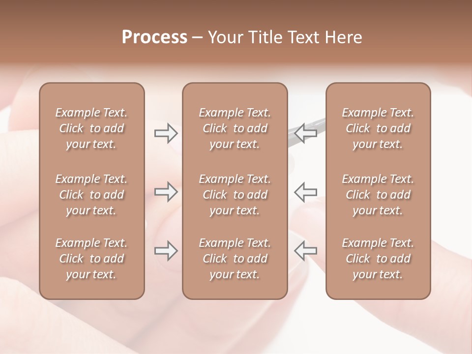 Manicurist Brush Female PowerPoint Template