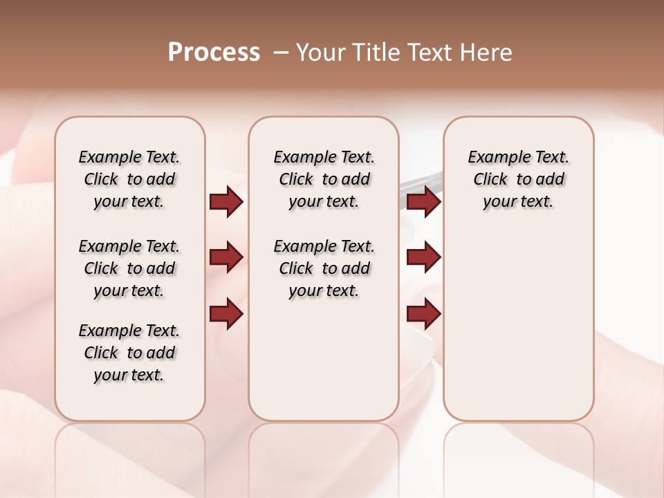 Manicurist Brush Female PowerPoint Template
