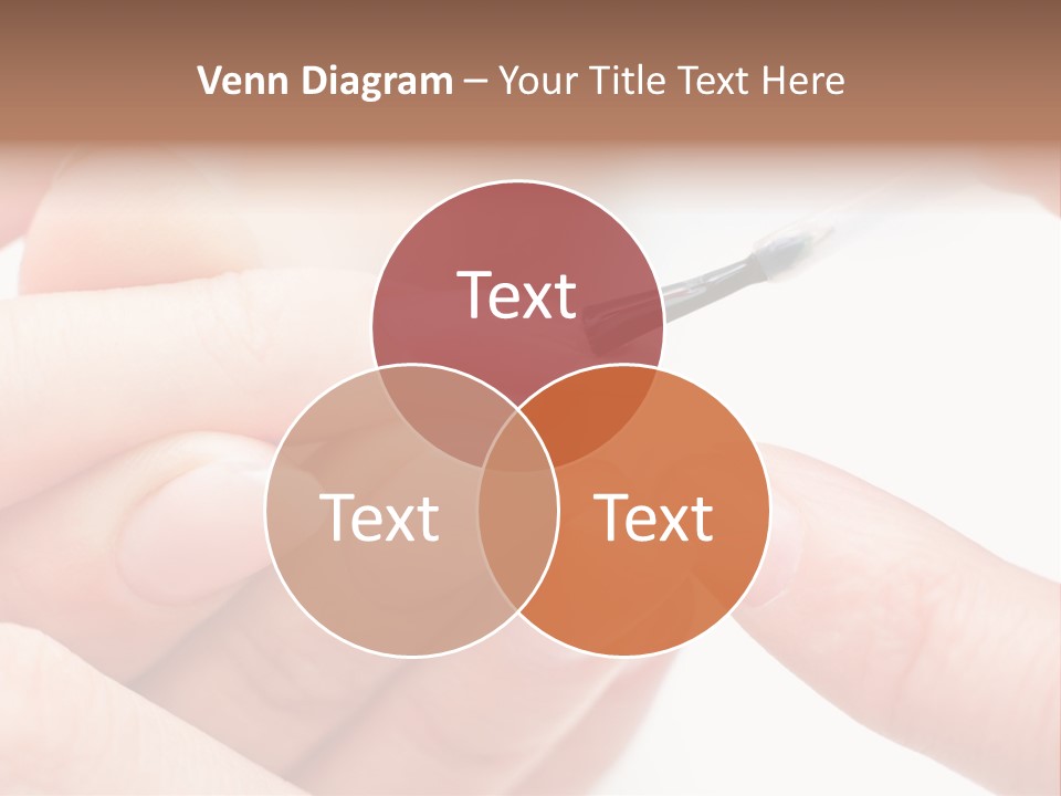 Manicurist Brush Female PowerPoint Template