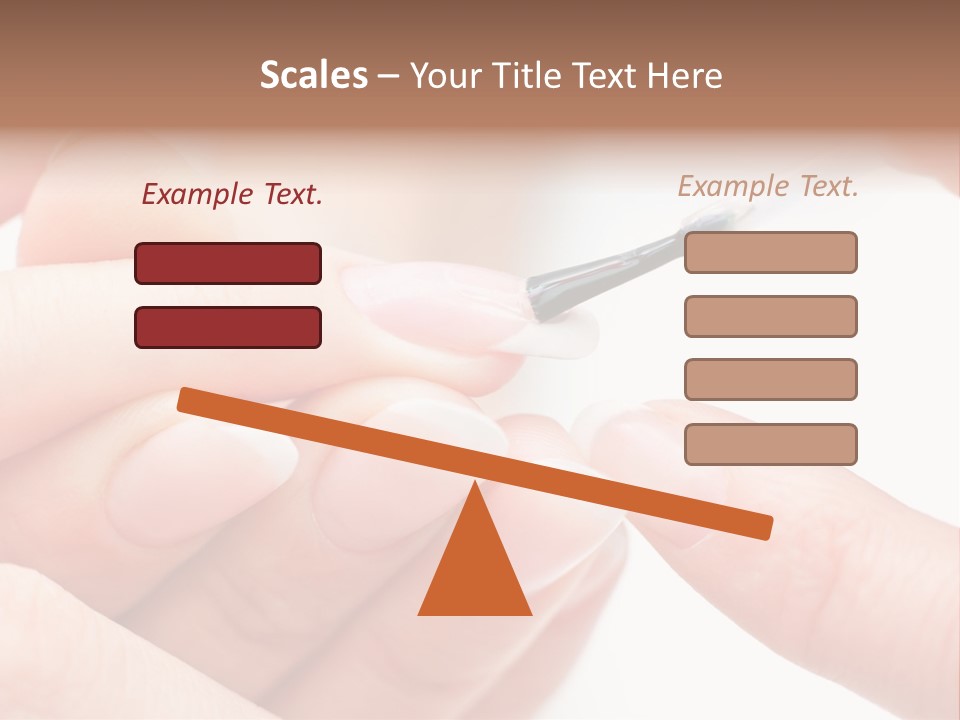 Manicurist Brush Female PowerPoint Template