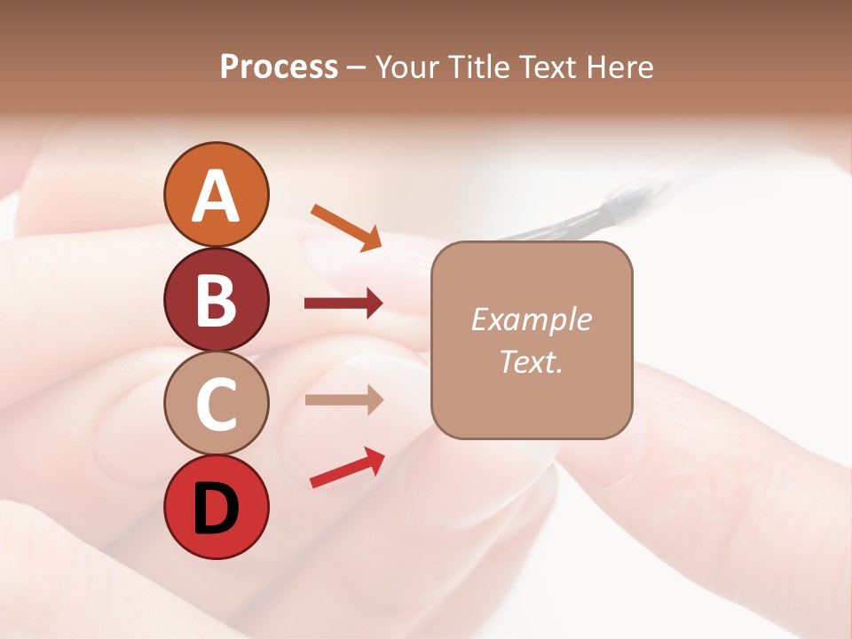 Manicurist Brush Female PowerPoint Template