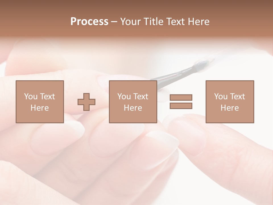 Manicurist Brush Female PowerPoint Template