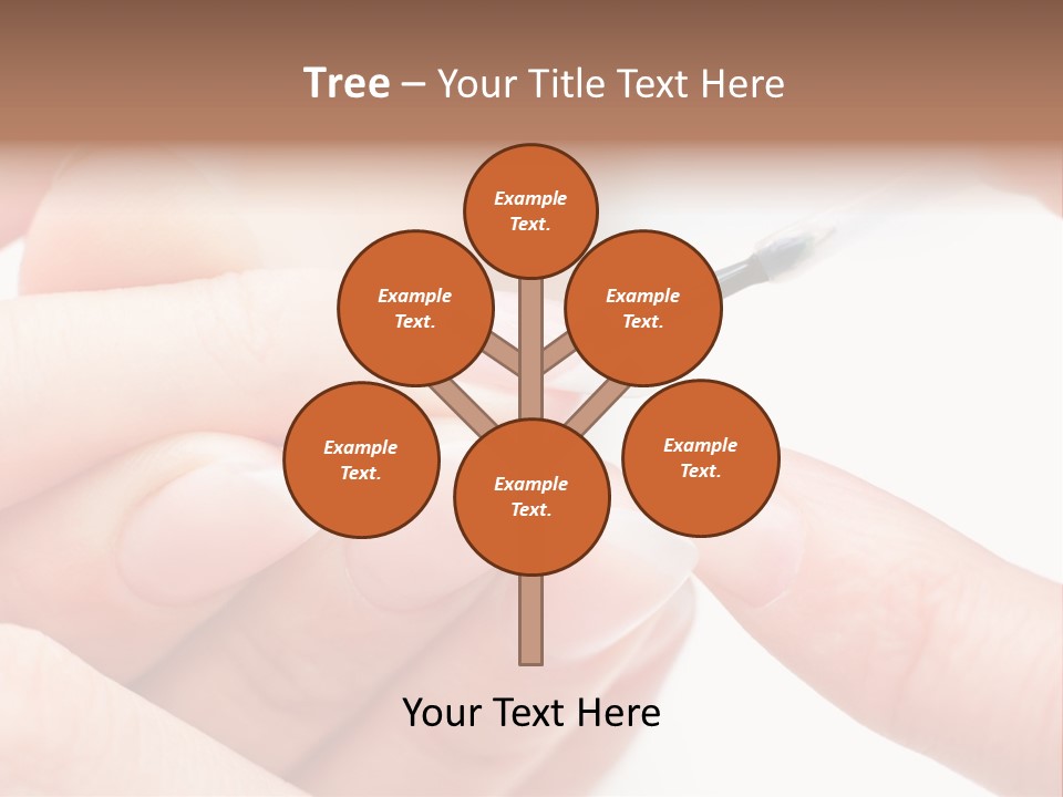 Manicurist Brush Female PowerPoint Template