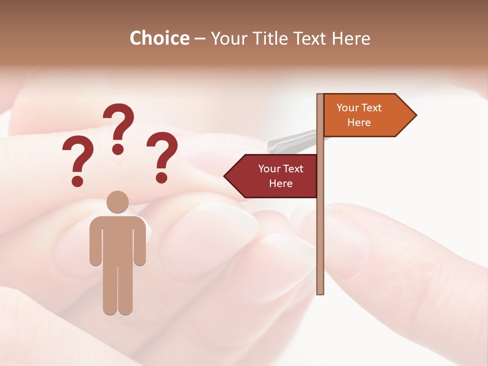 Manicurist Brush Female PowerPoint Template