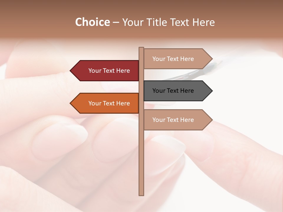 Manicurist Brush Female PowerPoint Template