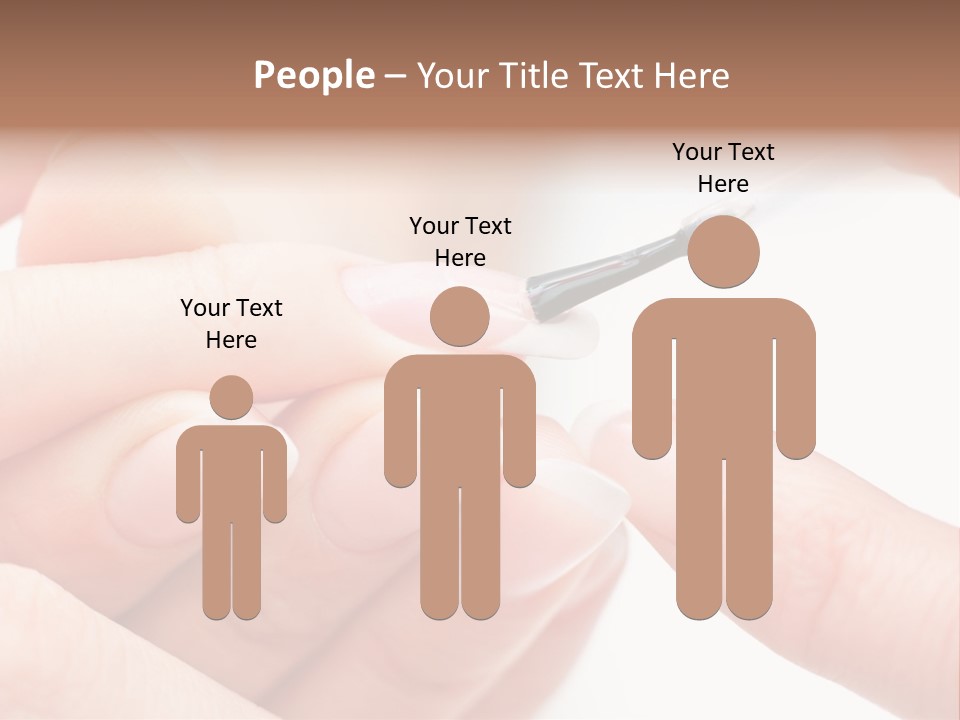 Manicurist Brush Female PowerPoint Template