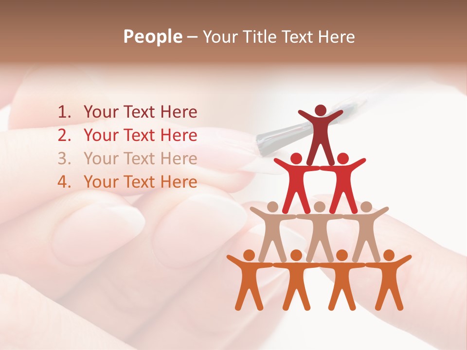 Manicurist Brush Female PowerPoint Template