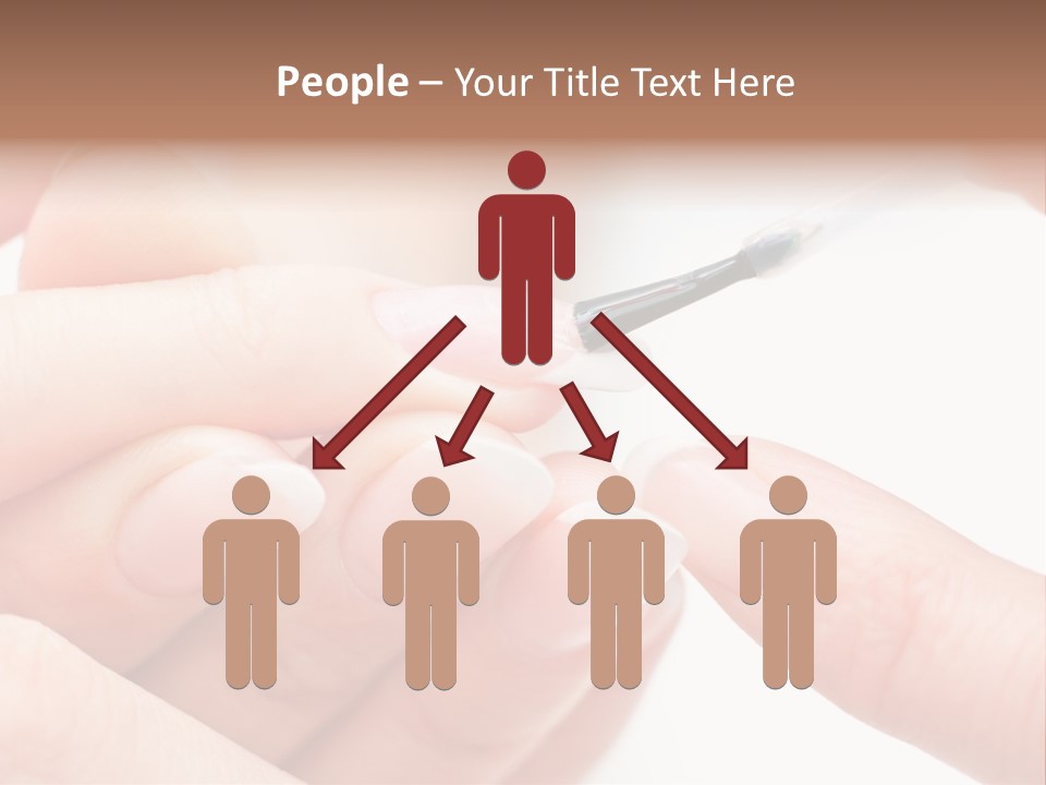 Manicurist Brush Female PowerPoint Template