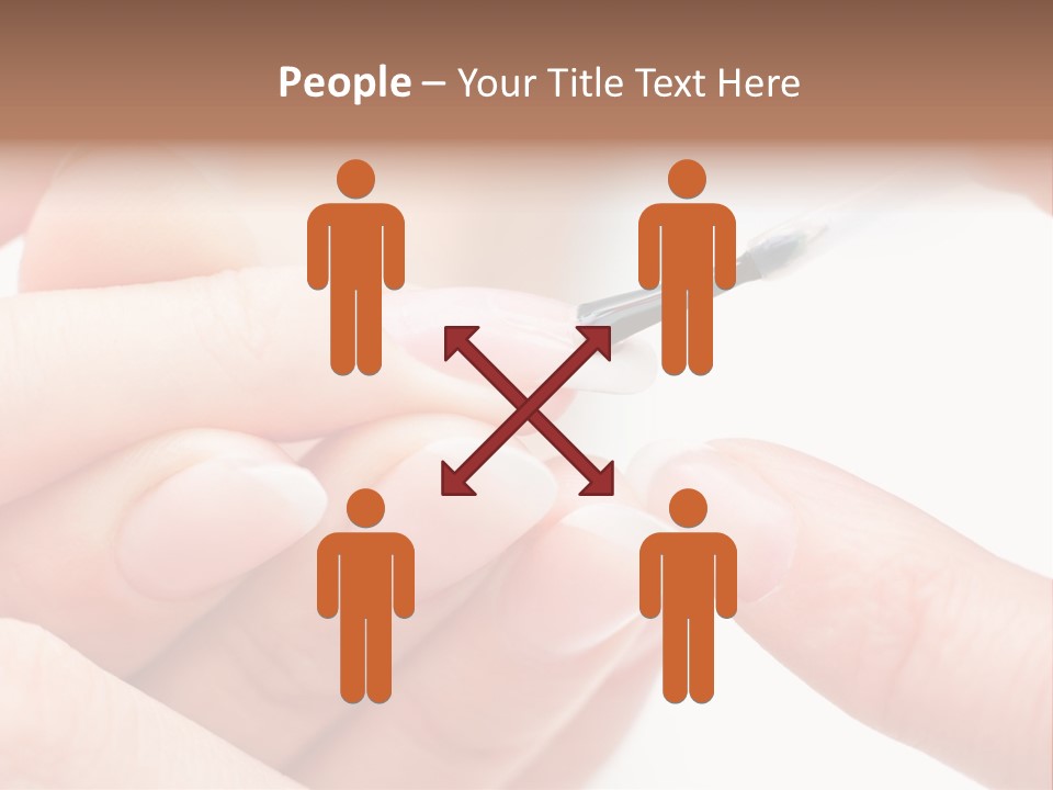 Manicurist Brush Female PowerPoint Template