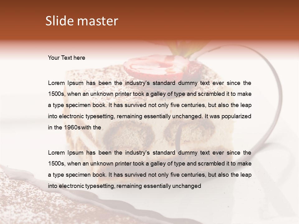 Leaf Elegant Biscuit PowerPoint Template