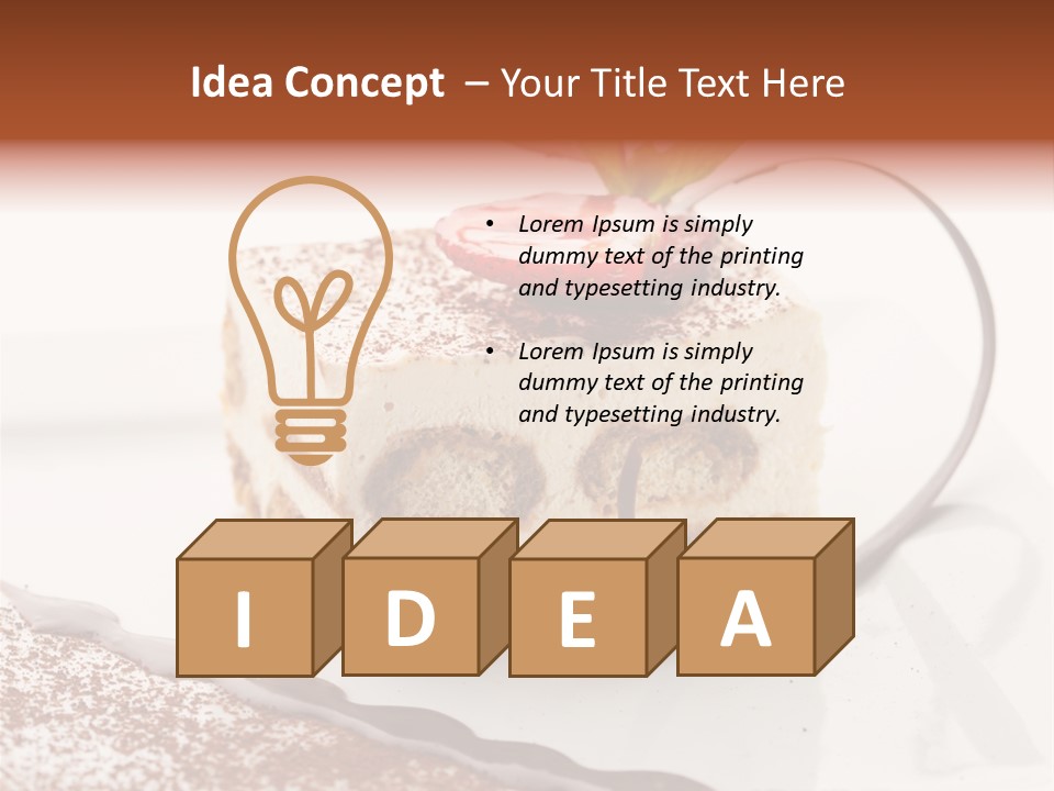 Leaf Elegant Biscuit PowerPoint Template