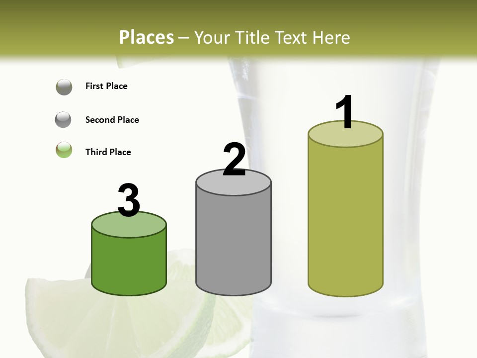 Shot White Bottle PowerPoint Template