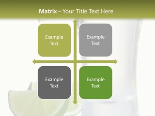 Shot White Bottle PowerPoint Template