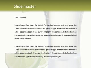 Shot White Bottle PowerPoint Template