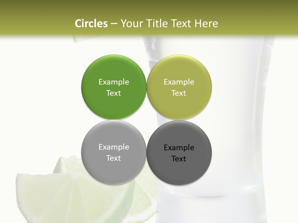 Shot White Bottle PowerPoint Template