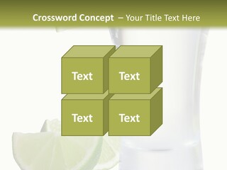 Shot White Bottle PowerPoint Template