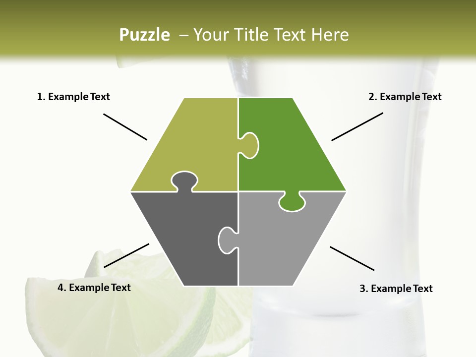 Shot White Bottle PowerPoint Template