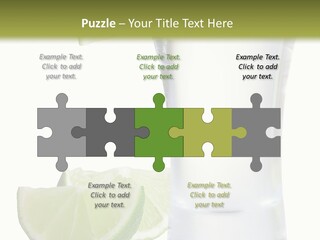 Shot White Bottle PowerPoint Template