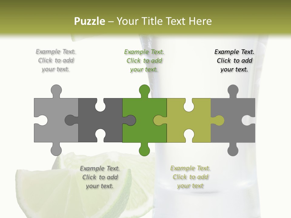 Shot White Bottle PowerPoint Template