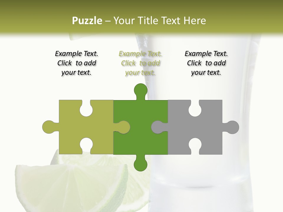 Shot White Bottle PowerPoint Template