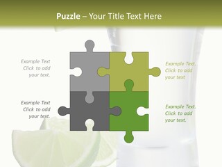 Shot White Bottle PowerPoint Template