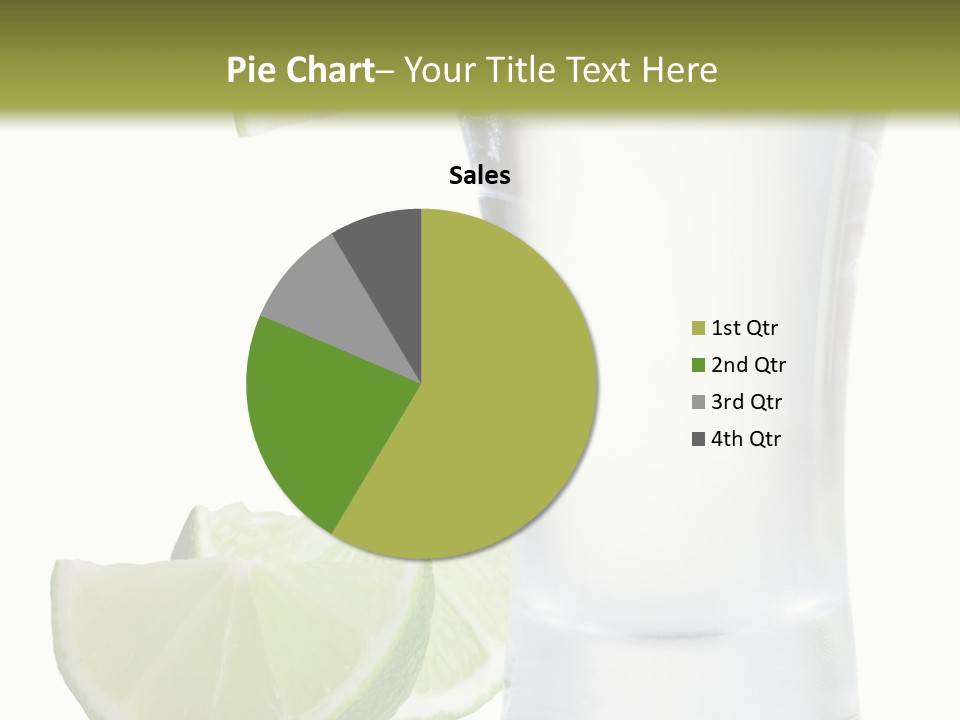 Shot White Bottle PowerPoint Template