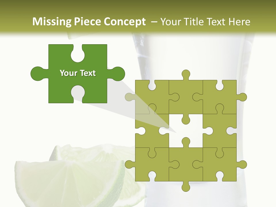 Shot White Bottle PowerPoint Template