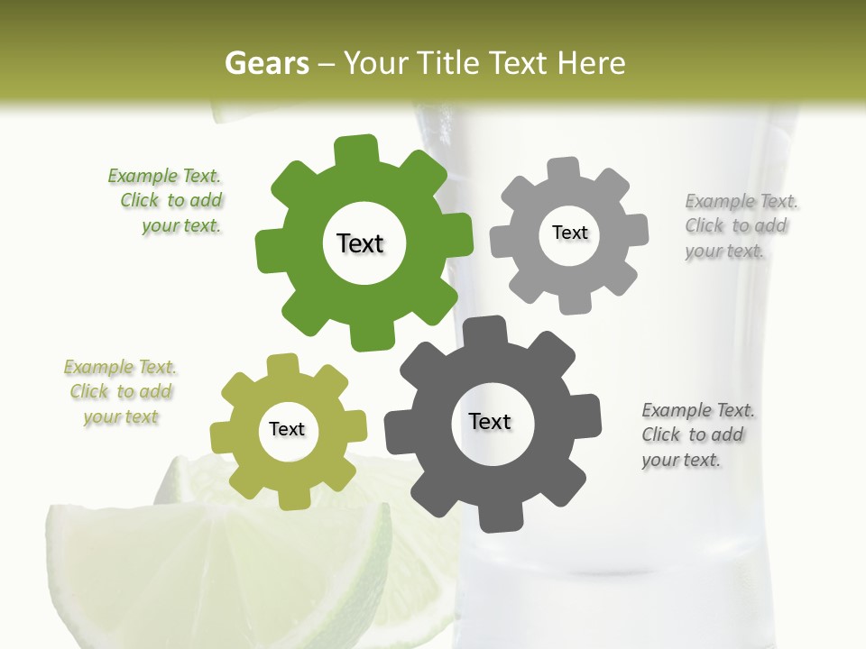 Shot White Bottle PowerPoint Template