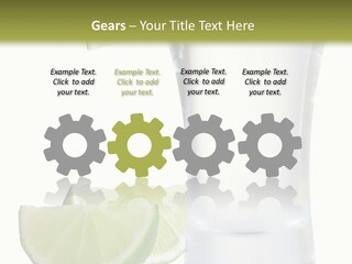 Shot White Bottle PowerPoint Template