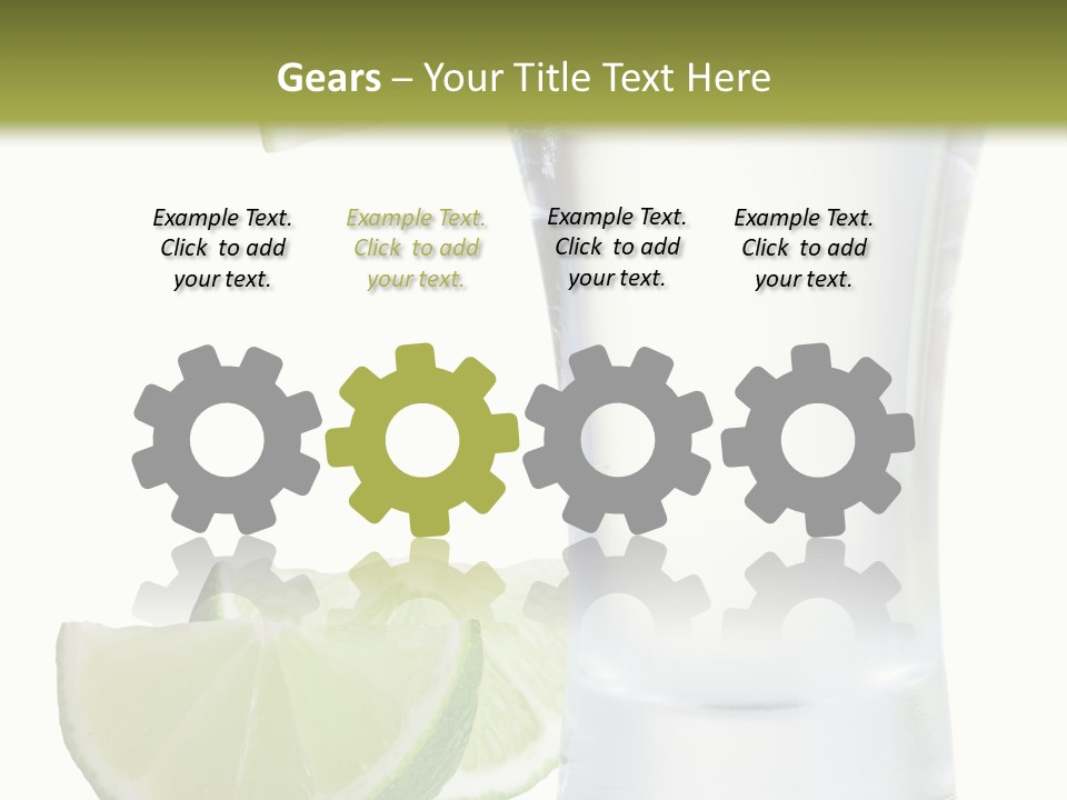 Shot White Bottle PowerPoint Template